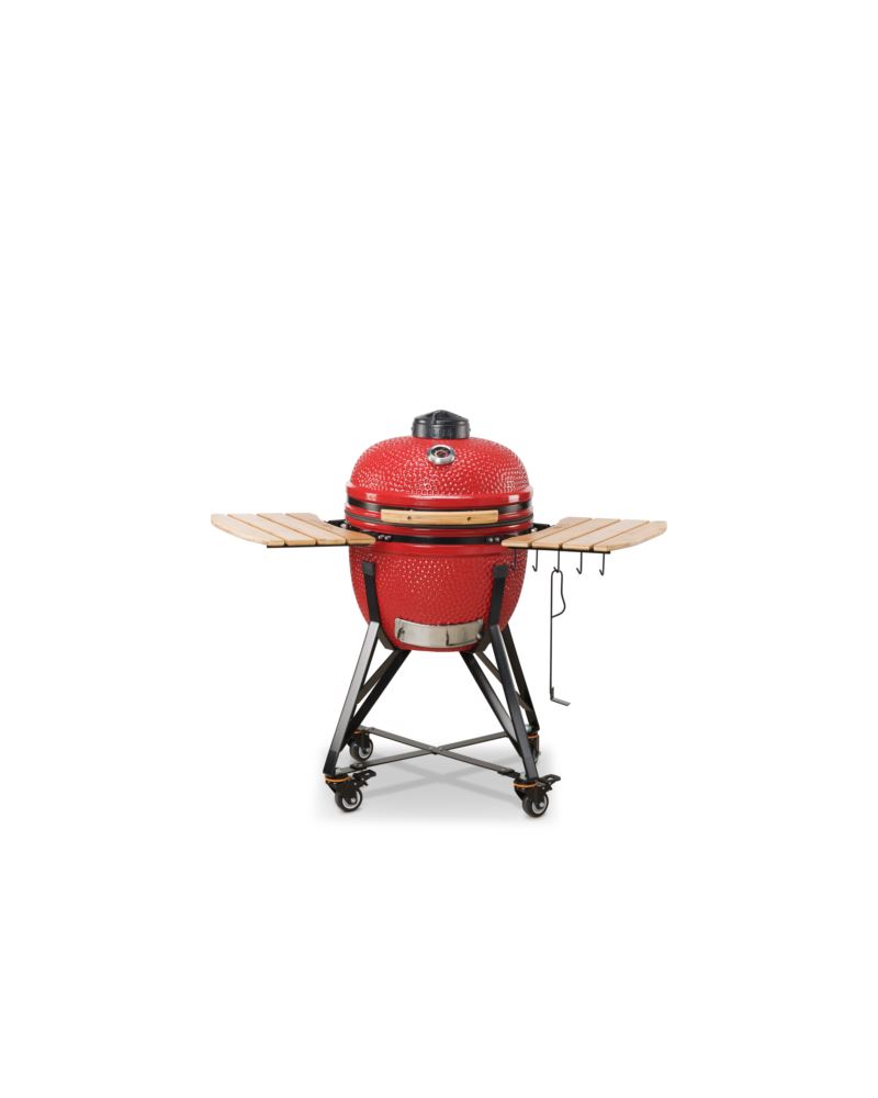 Grill węglowy Kamado BONO MEDIA 52cm (czerwony)