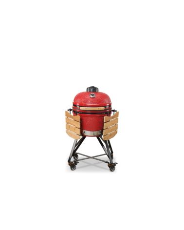 Grill węglowy Kamado BONO MEDIA 52cm (czerwony)