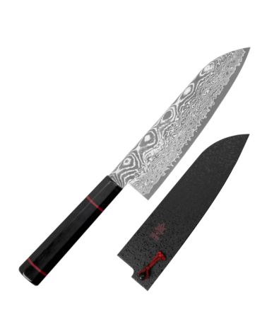 Nóż 18cm Kanetsune Namishibuki+Saya Santoku