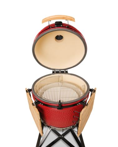 Grill węglowy Kamado BONO GRANDE 59cm (czerwony)