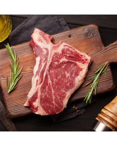 Stek z rostbefu z kością Black Angus USA USDA CHOI