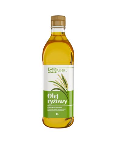 Olej  ryżowy 1 L SoWell-wysoki punkt dymienia