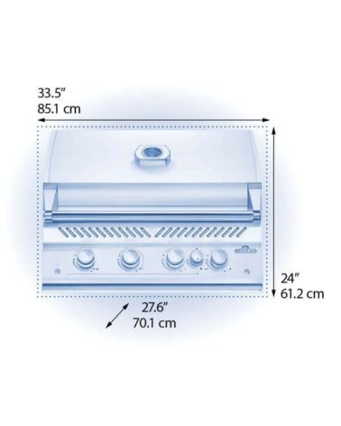 Grill gazowy Napoleon seria 700 32 do zabudowy PHA