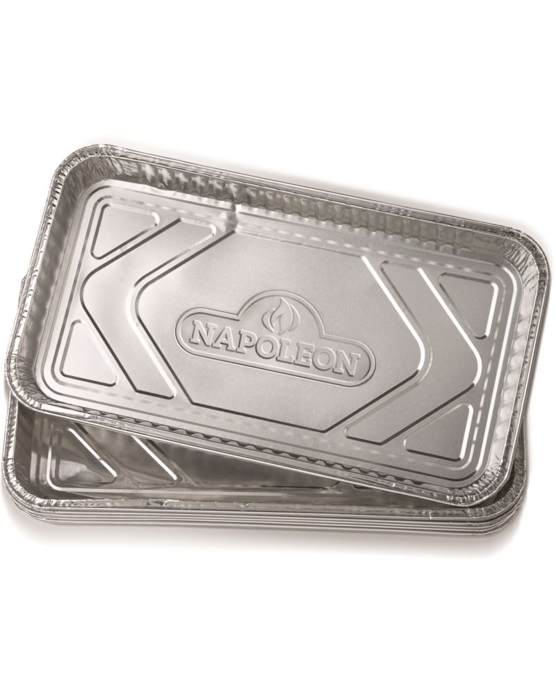 Długa tacka aluminiowa Napoleon na tłuszcz 5szt.
